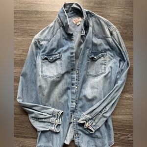 Mossimo Blue Denim Shirt